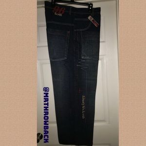 VINTAGE “NINETY SIX NORTH” NWOT Denim Jeans. Unique Detailing, Relaxed Sz 36x31
